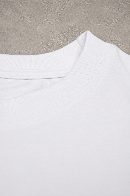 White Cropped Boxy Tee