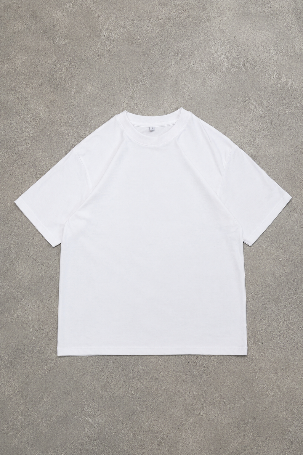 White Cropped Boxy Tee